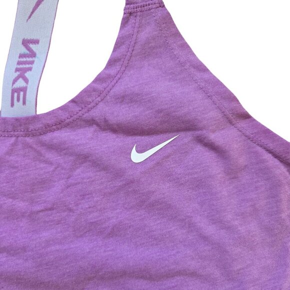 2 Nike Dri Fit Tank Top Women M Purple Green Workout Tank Yoga Cross-fit Running - Picture 6 of 14